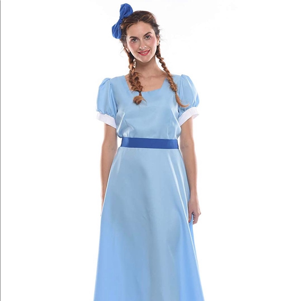 Wendy Peter Pan Costume, Blue dress, Halloween